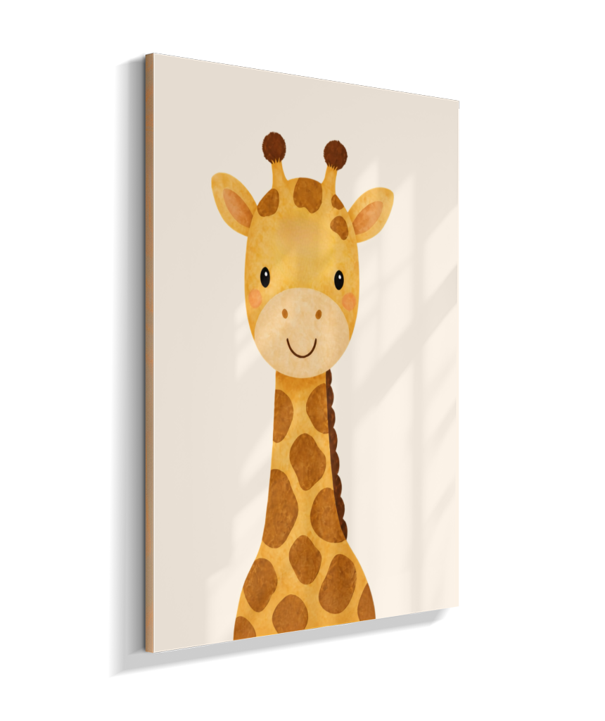 Girafa perfil (fundo neutro)