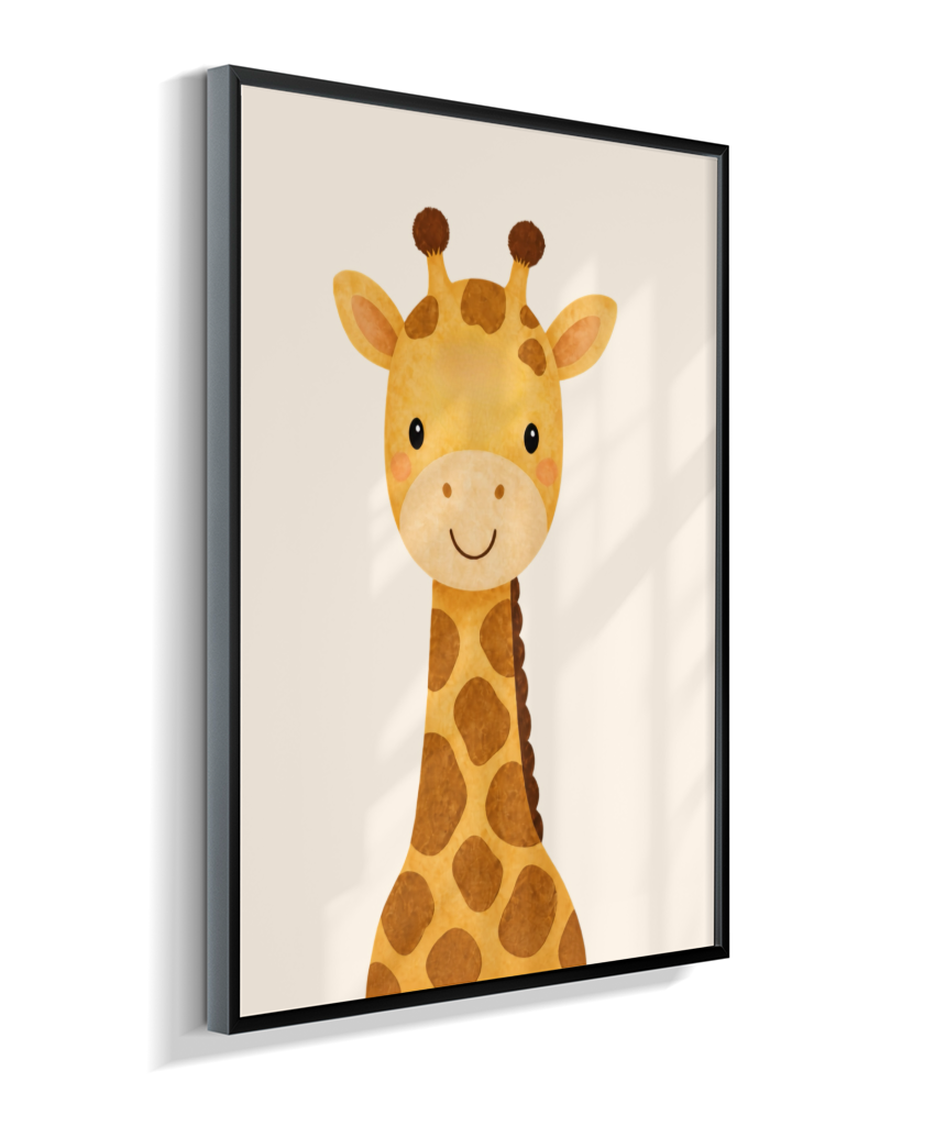 Girafa perfil (fundo neutro)