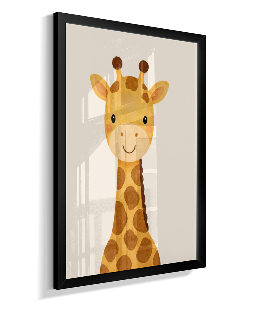 Girafa perfil (fundo neutro)