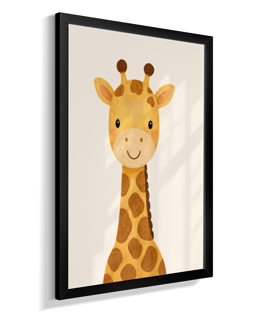 Girafa perfil (fundo neutro)
