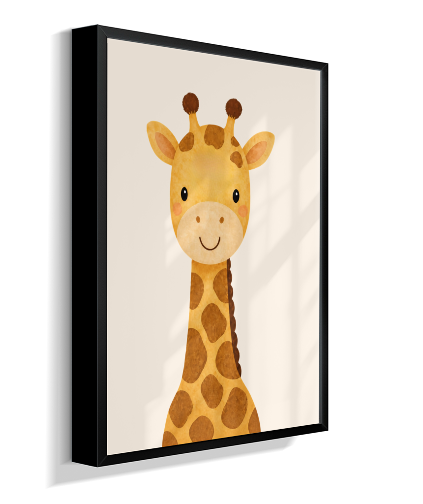 Girafa perfil (fundo neutro)