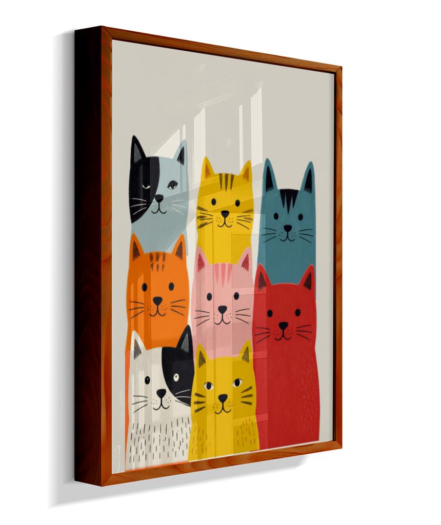 Gatos coloridos