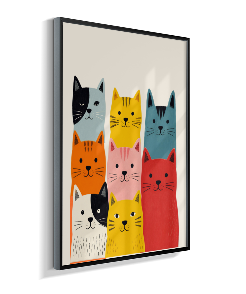 Gatos coloridos