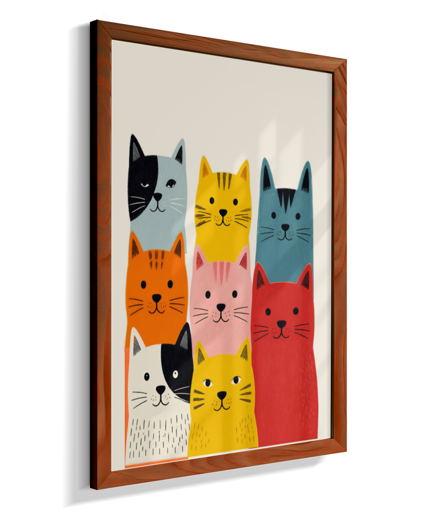 Gatos coloridos