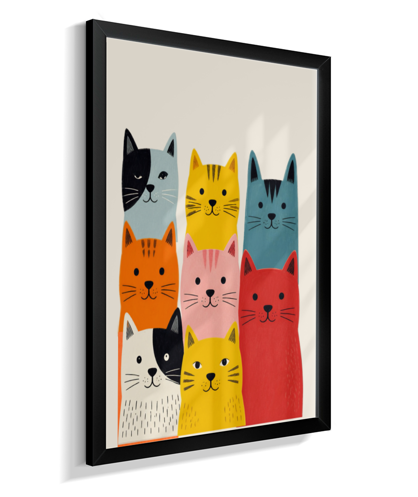 Gatos coloridos
