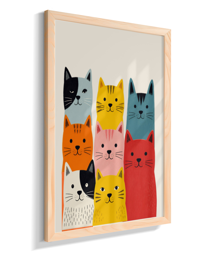 Gatos coloridos