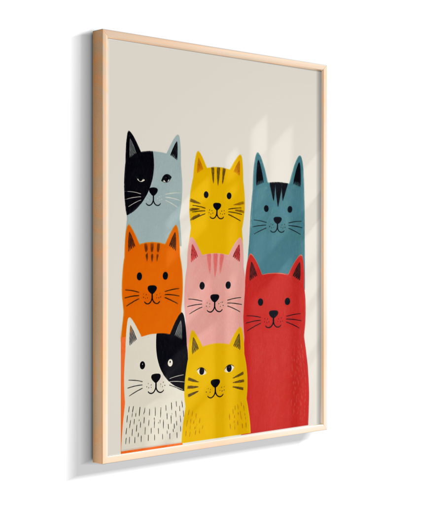 Gatos coloridos