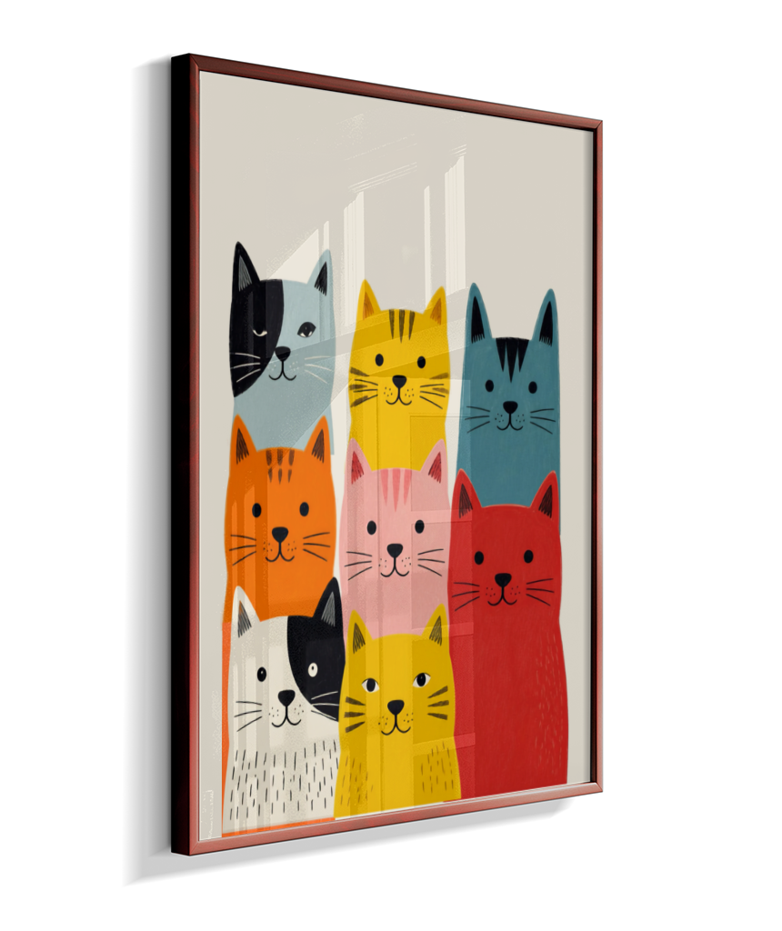 Gatos coloridos