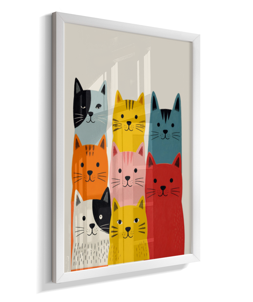 Gatos coloridos