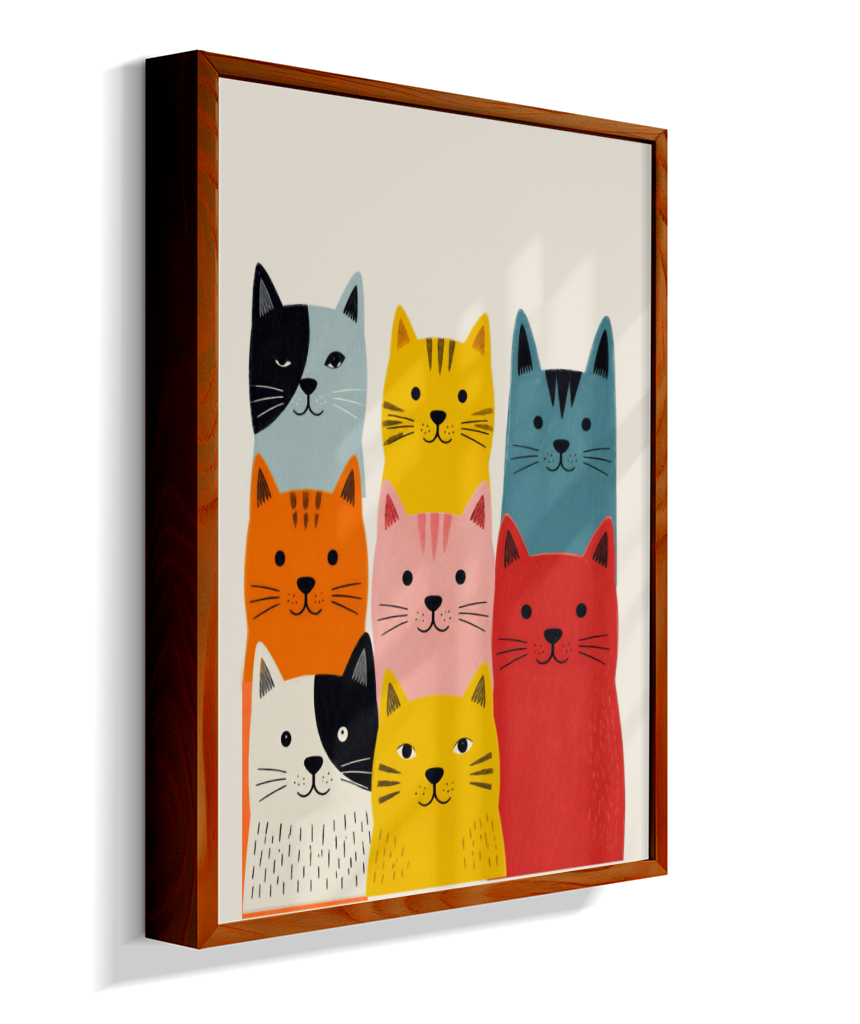 Gatos coloridos