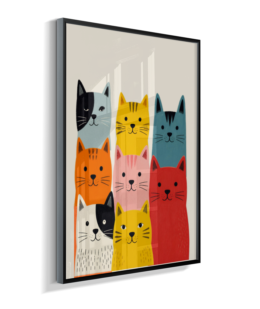 Gatos coloridos