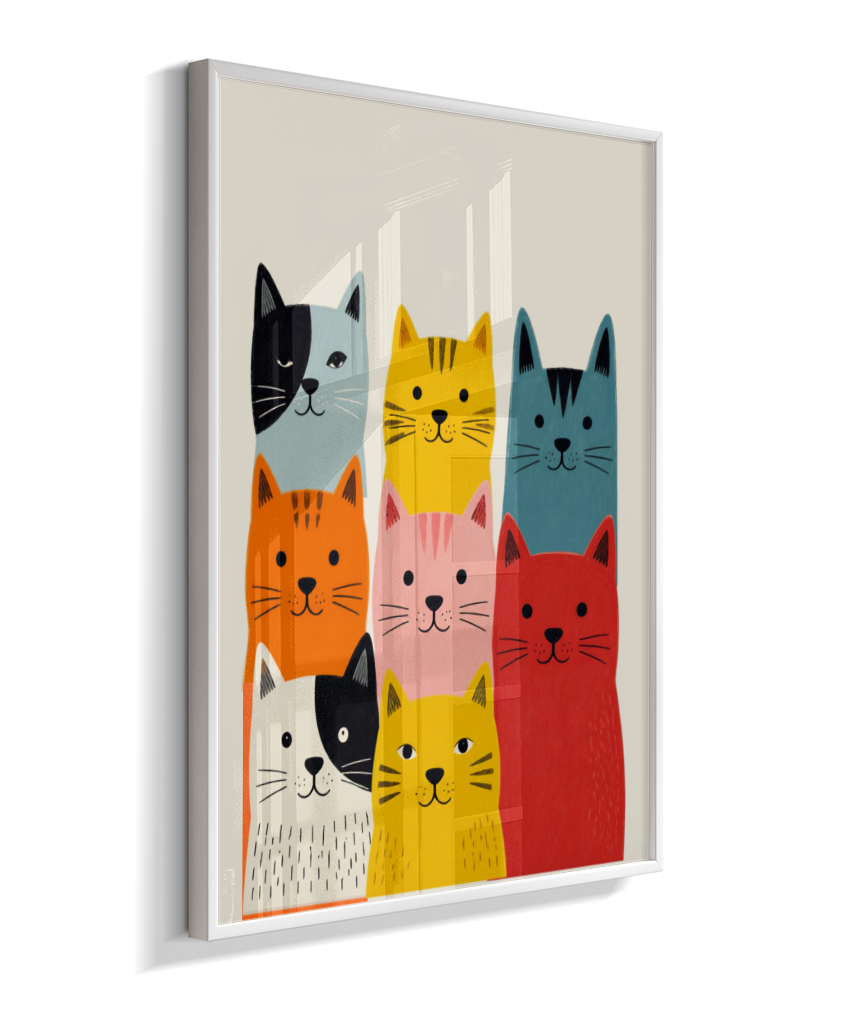 Gatos coloridos