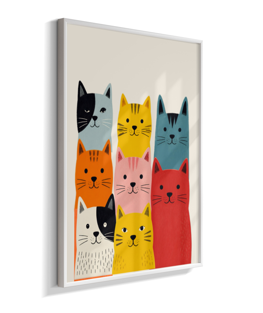 Gatos coloridos