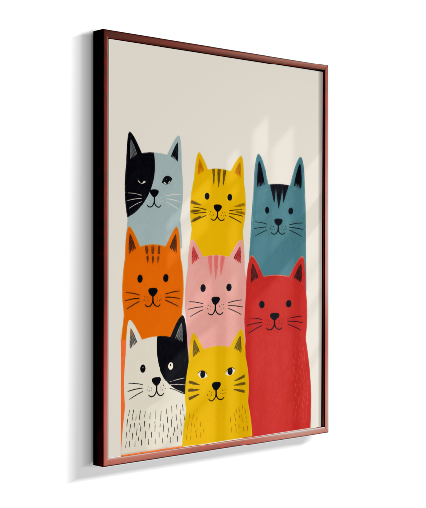 Gatos coloridos