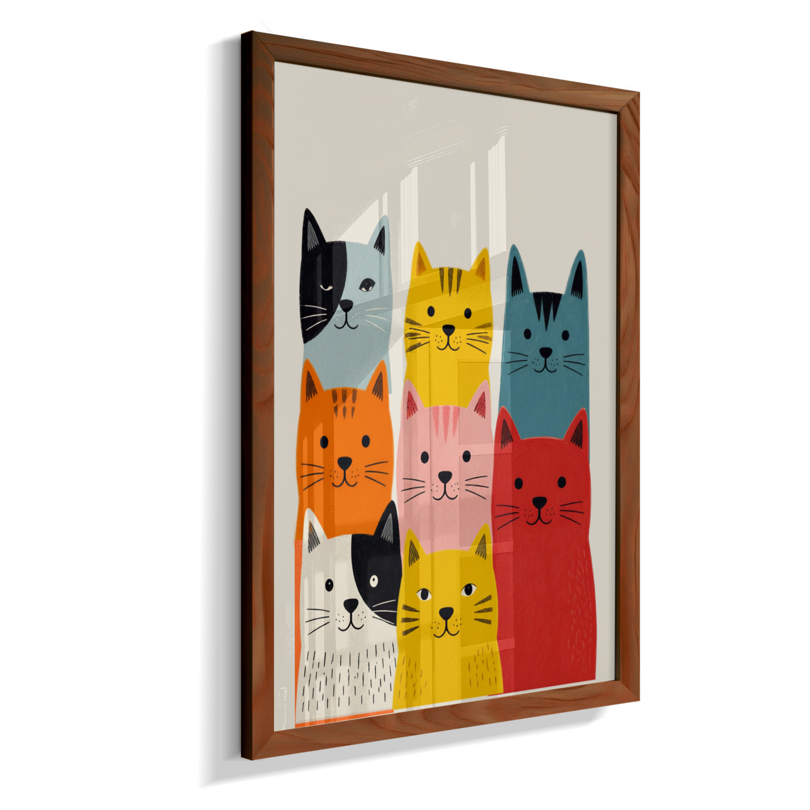 Gatos coloridos