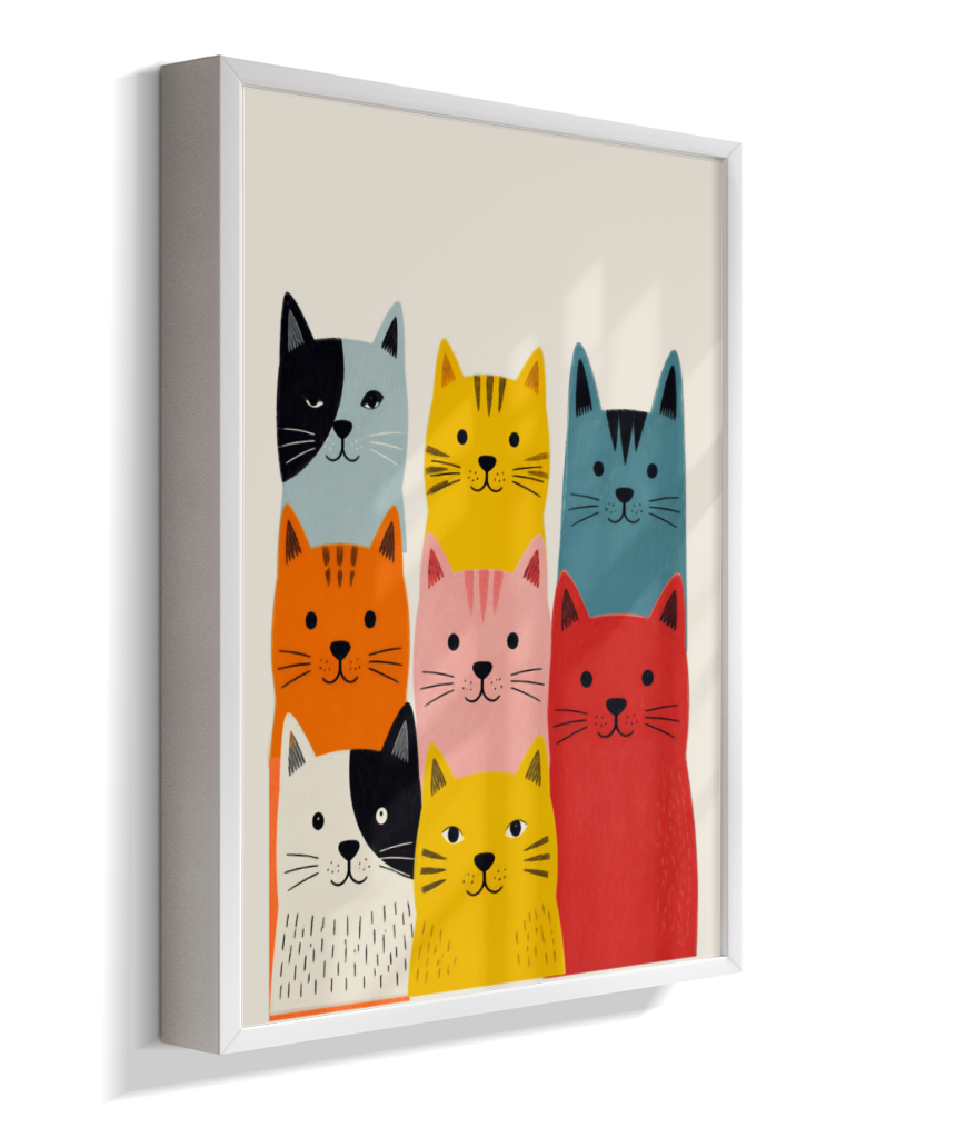 Gatos coloridos