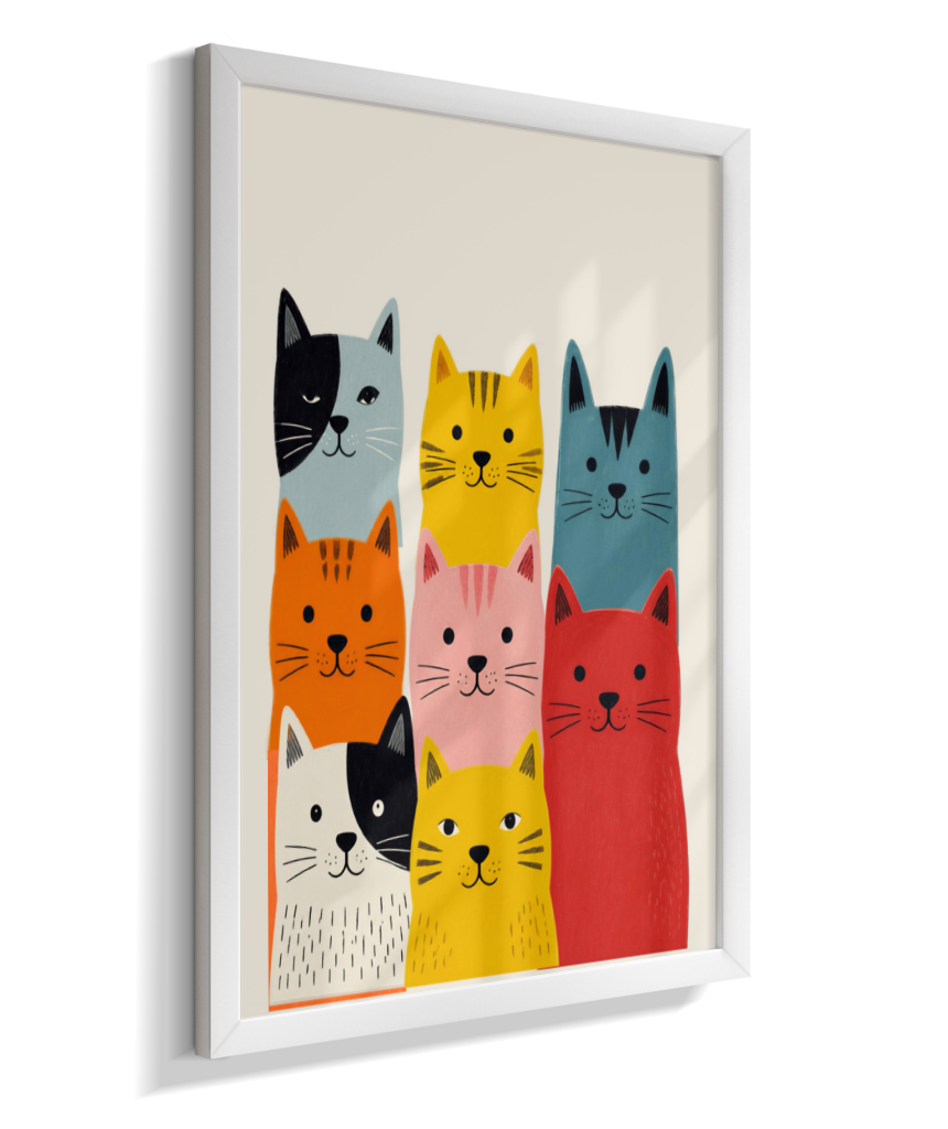Gatos coloridos