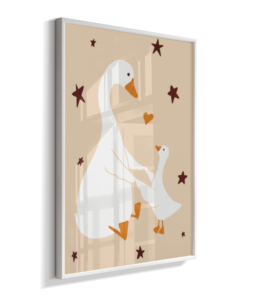 Patos (mãe e filhote)