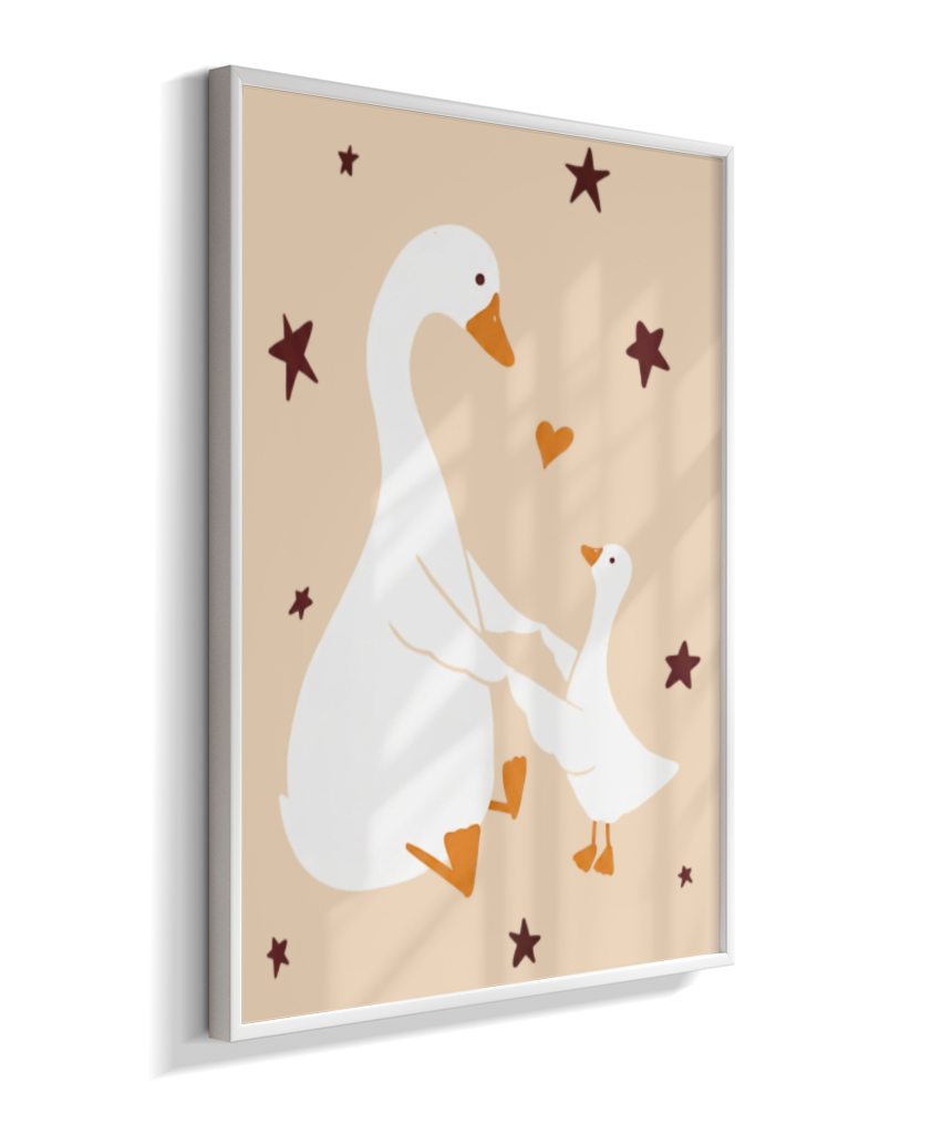 Patos (mãe e filhote)