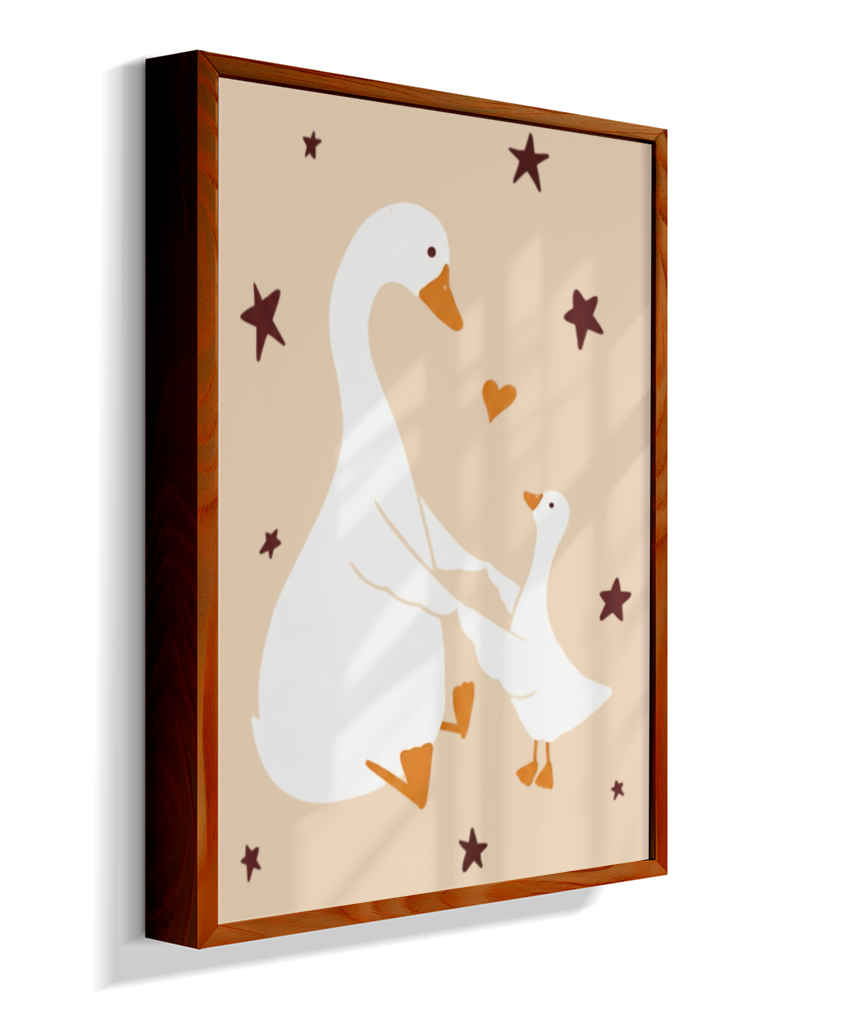 Patos (mãe e filhote)