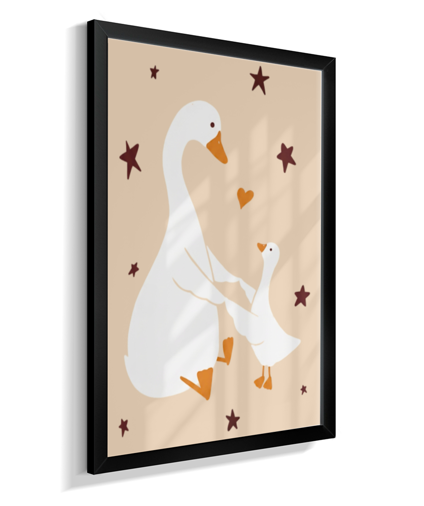 Patos (mãe e filhote)