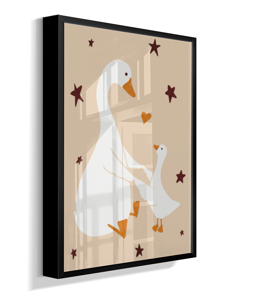 Patos (mãe e filhote)