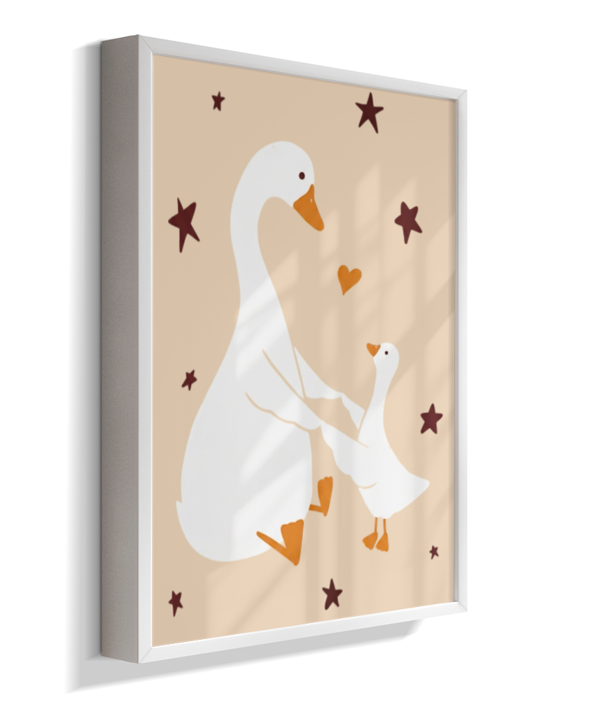 Patos (mãe e filhote)