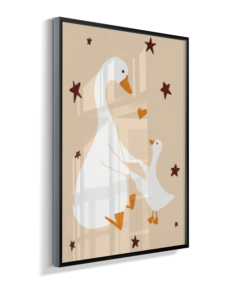 Patos (mãe e filhote)