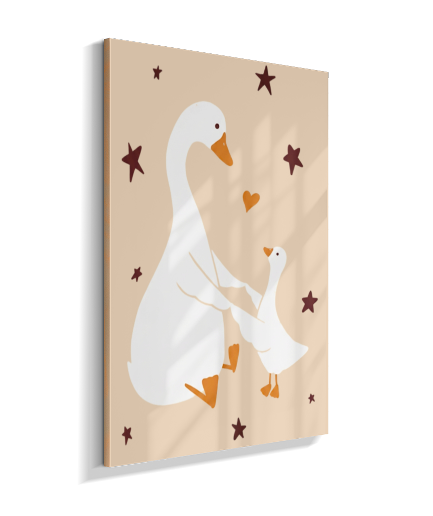 Patos (mãe e filhote)