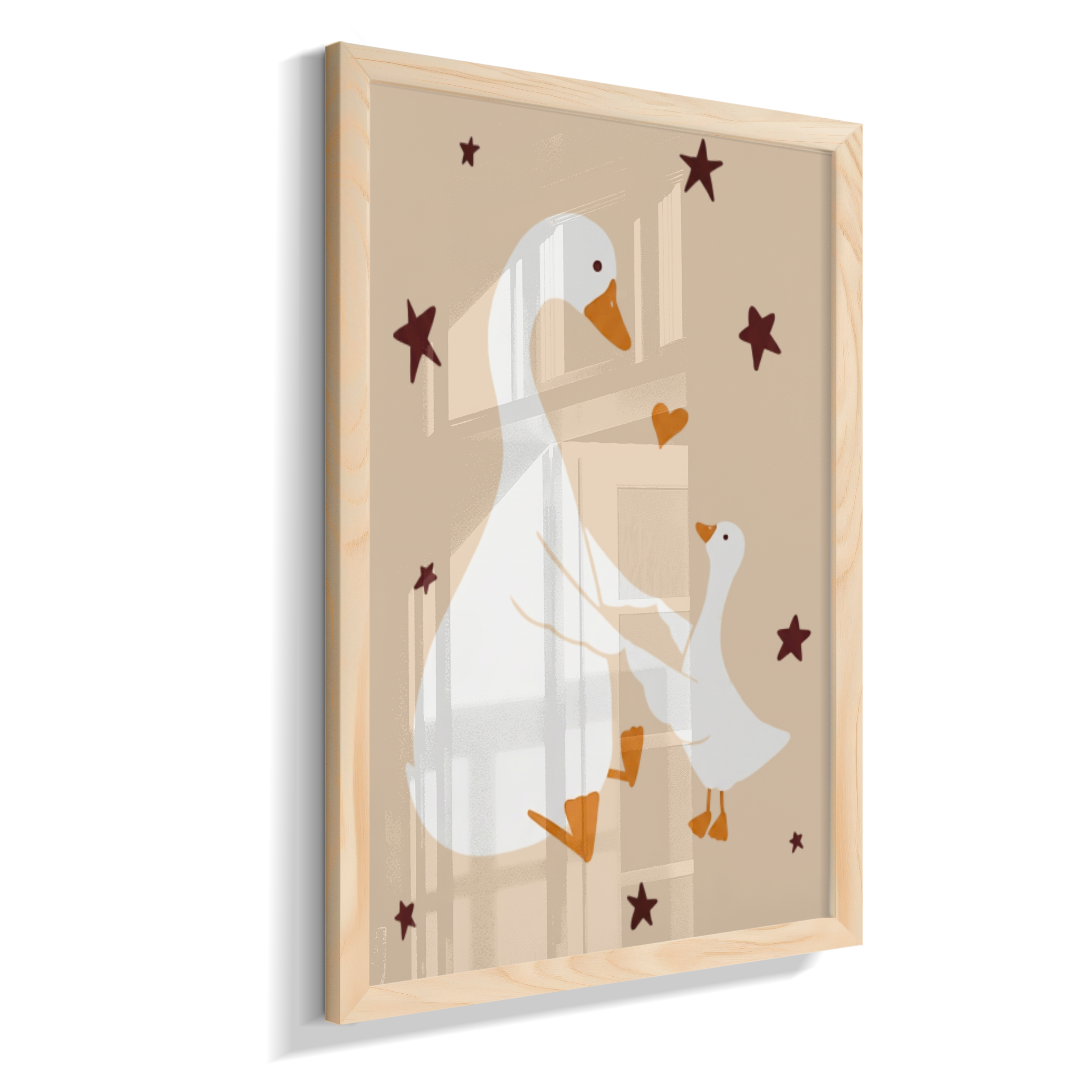 Patos (mãe e filhote)