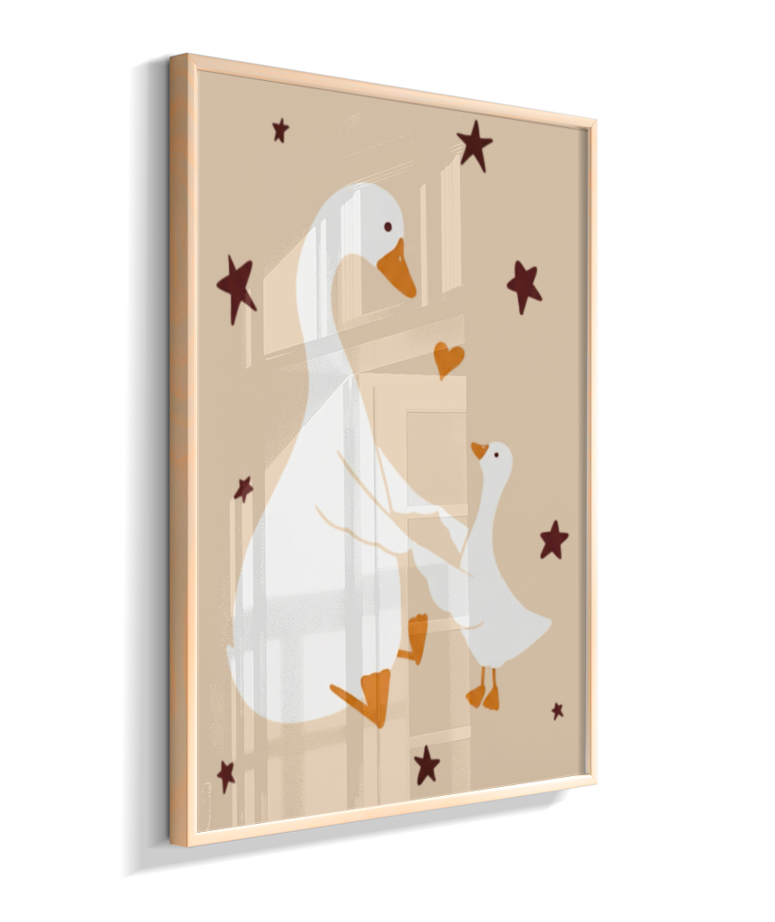 Patos (mãe e filhote)