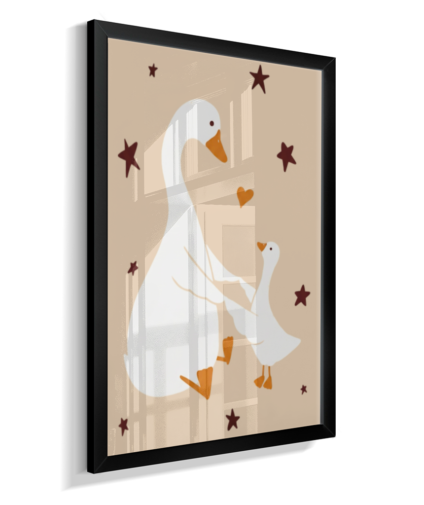Patos (mãe e filhote)
