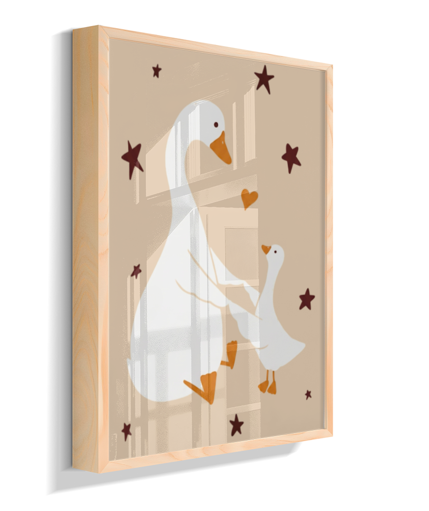 Patos (mãe e filhote)