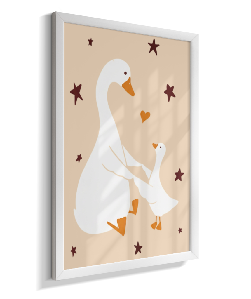 Patos (mãe e filhote)