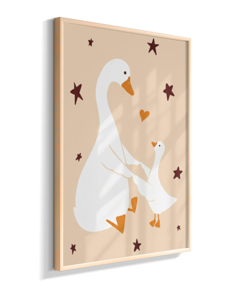 Patos (mãe e filhote)