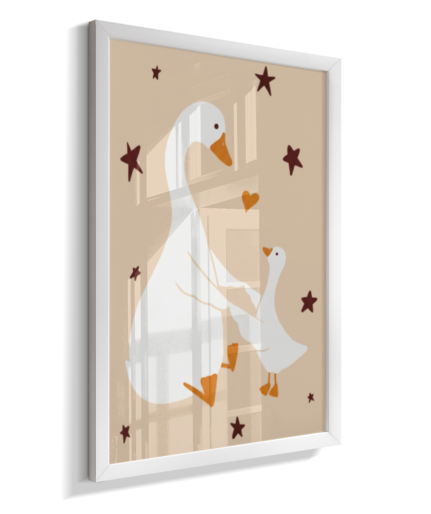 Patos (mãe e filhote)