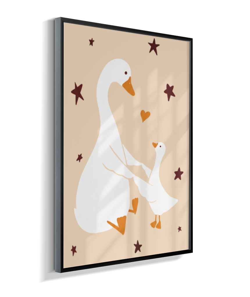 Patos (mãe e filhote)