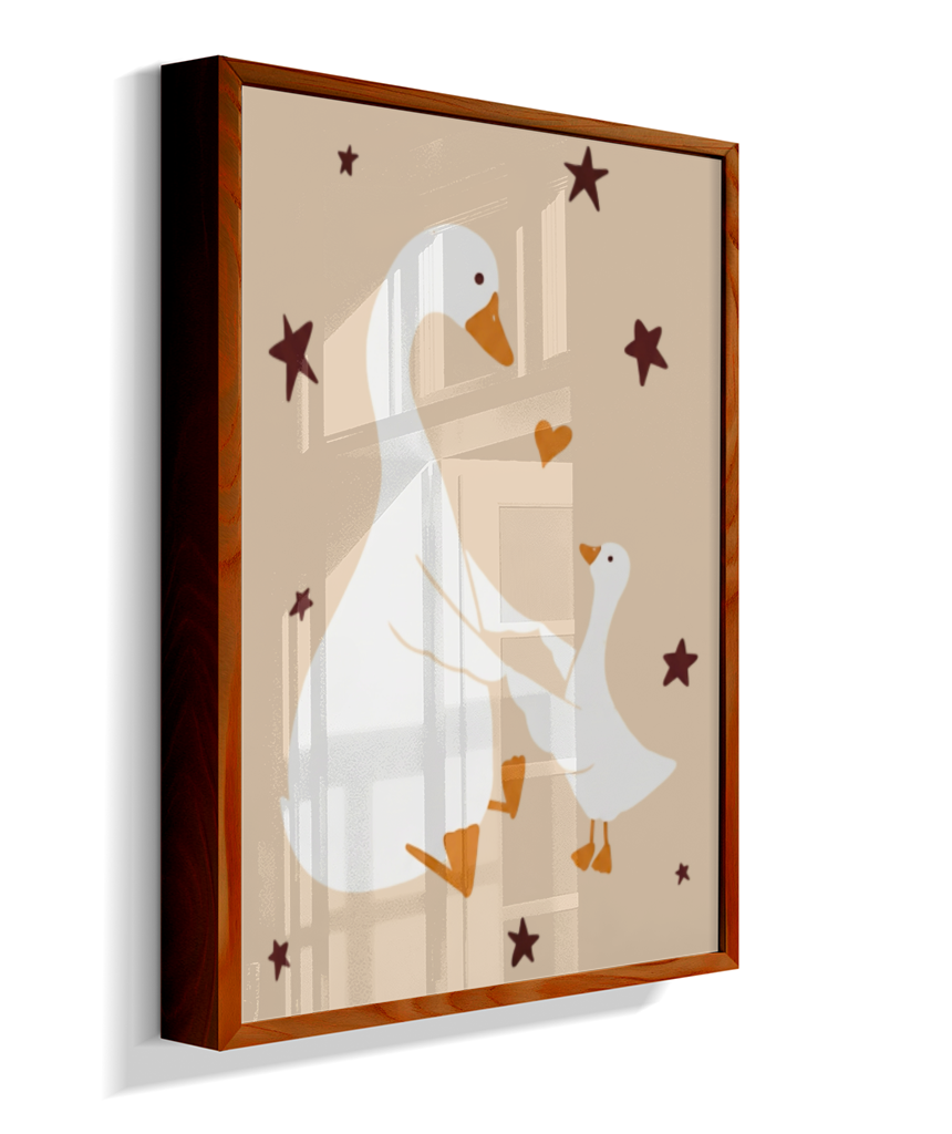 Patos (mãe e filhote)