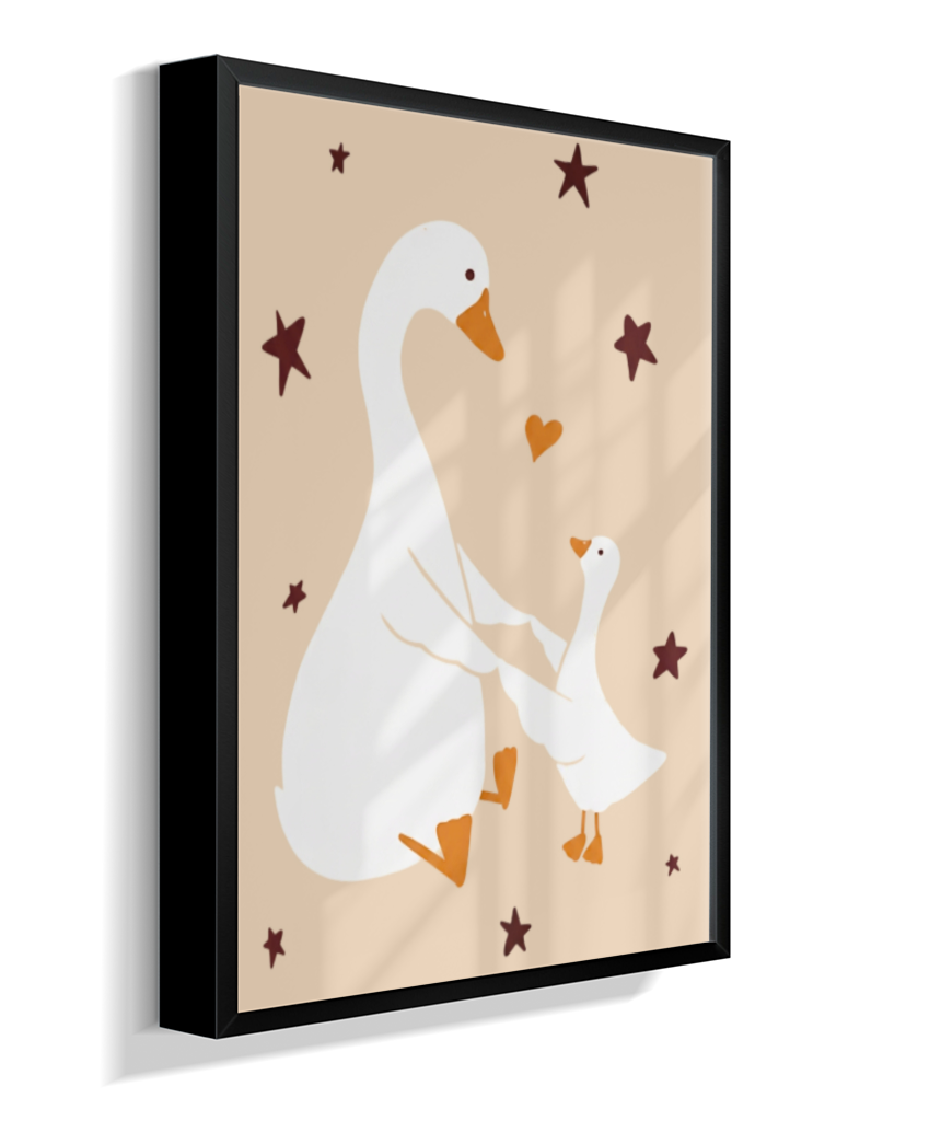 Patos (mãe e filhote)