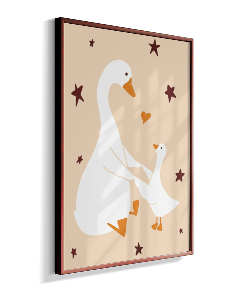 Patos (mãe e filhote)