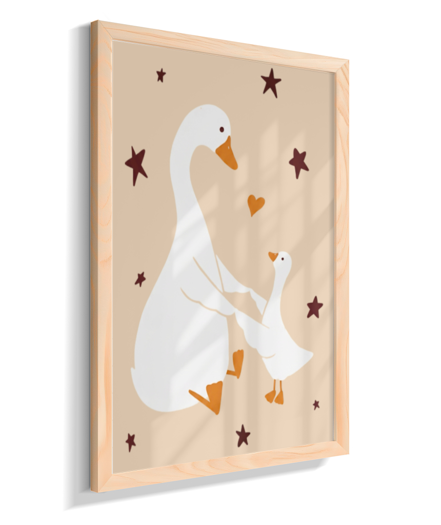 Patos (mãe e filhote)