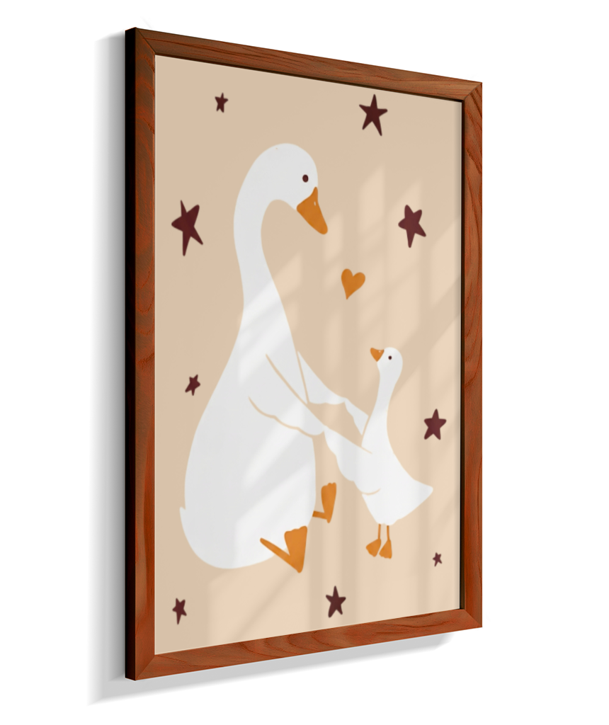 Patos (mãe e filhote)