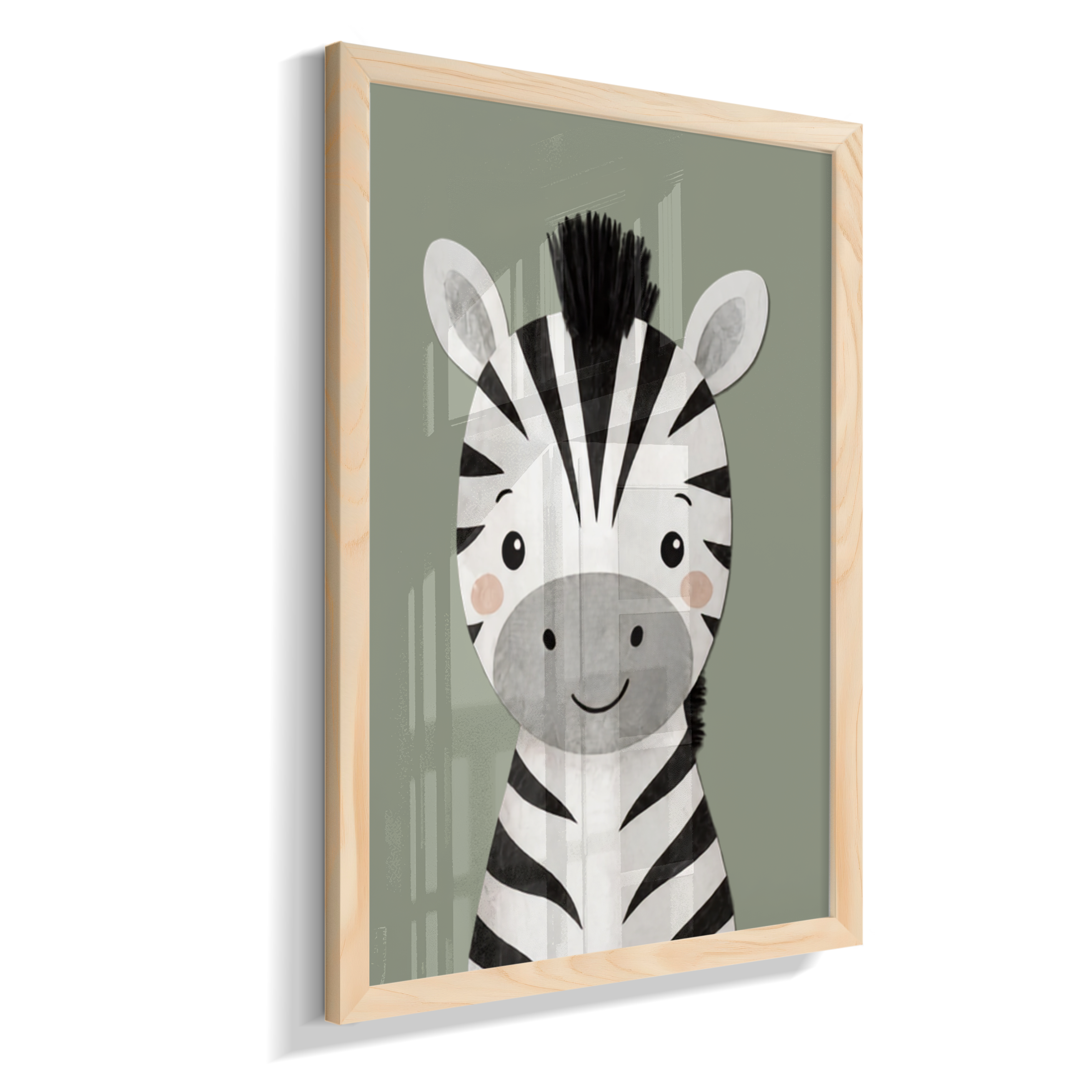 Zebra perfil (fundo azul)