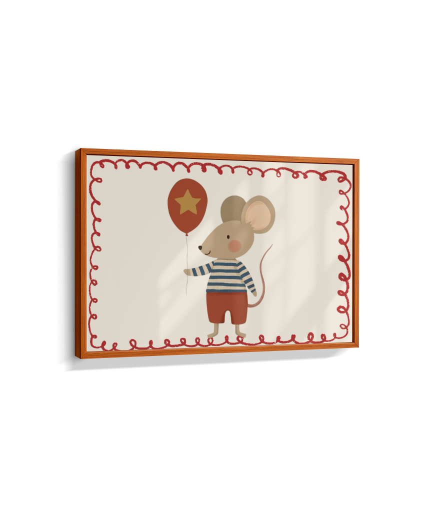 Rato com balão (horizontal)