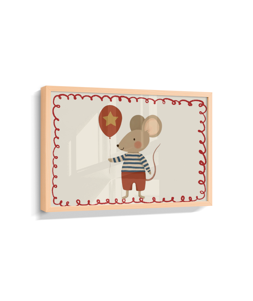 Rato com balão (horizontal)