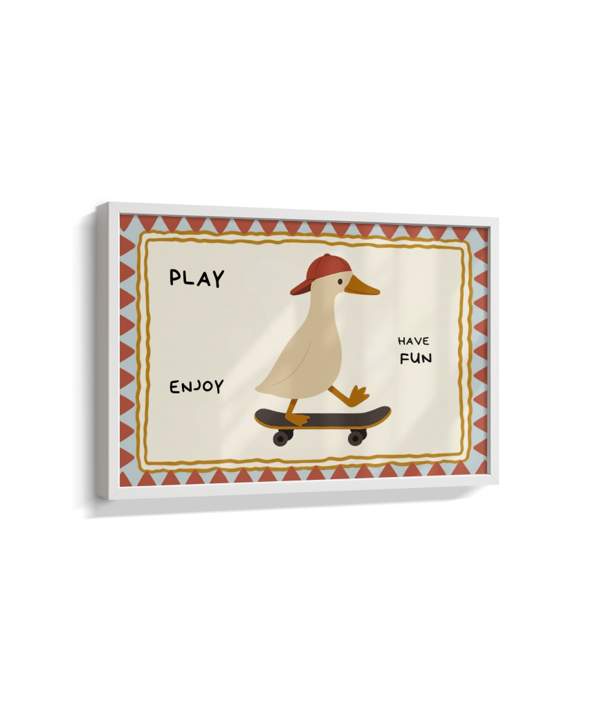 Pato no skate (retangular)