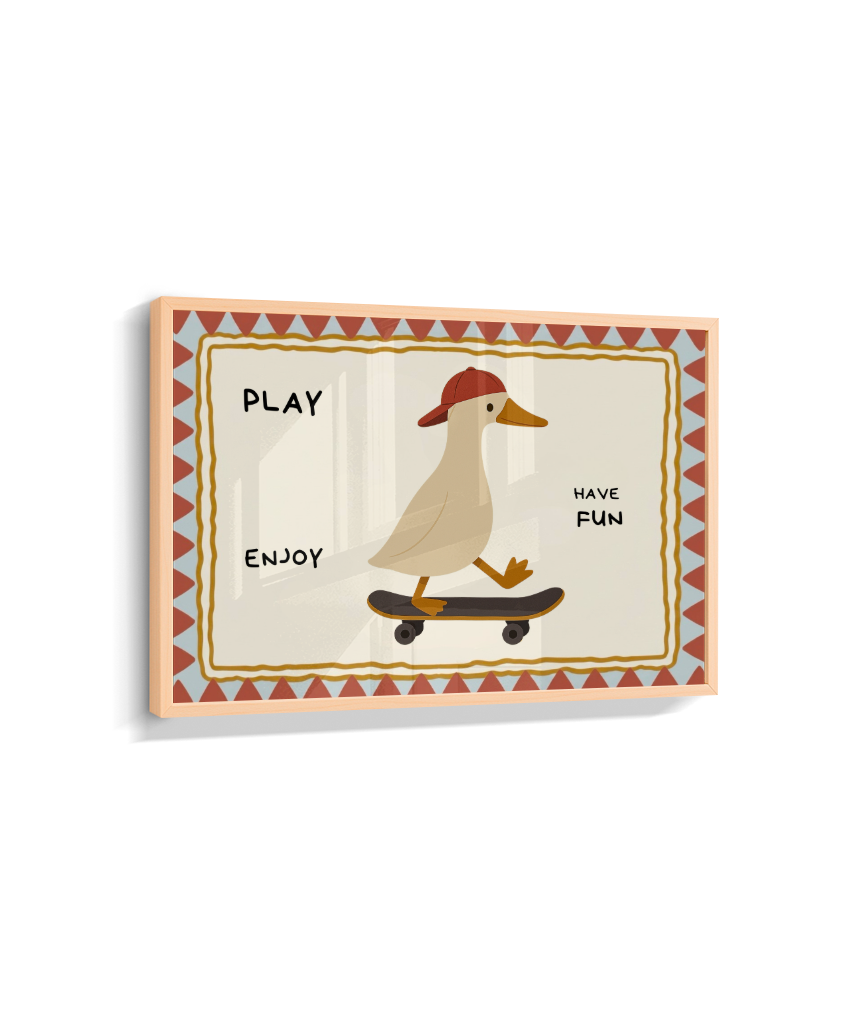 Pato no skate (retangular)