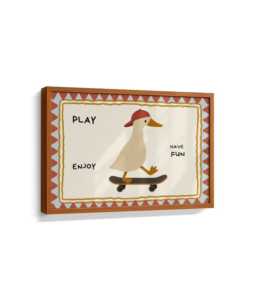 Pato no skate (retangular)