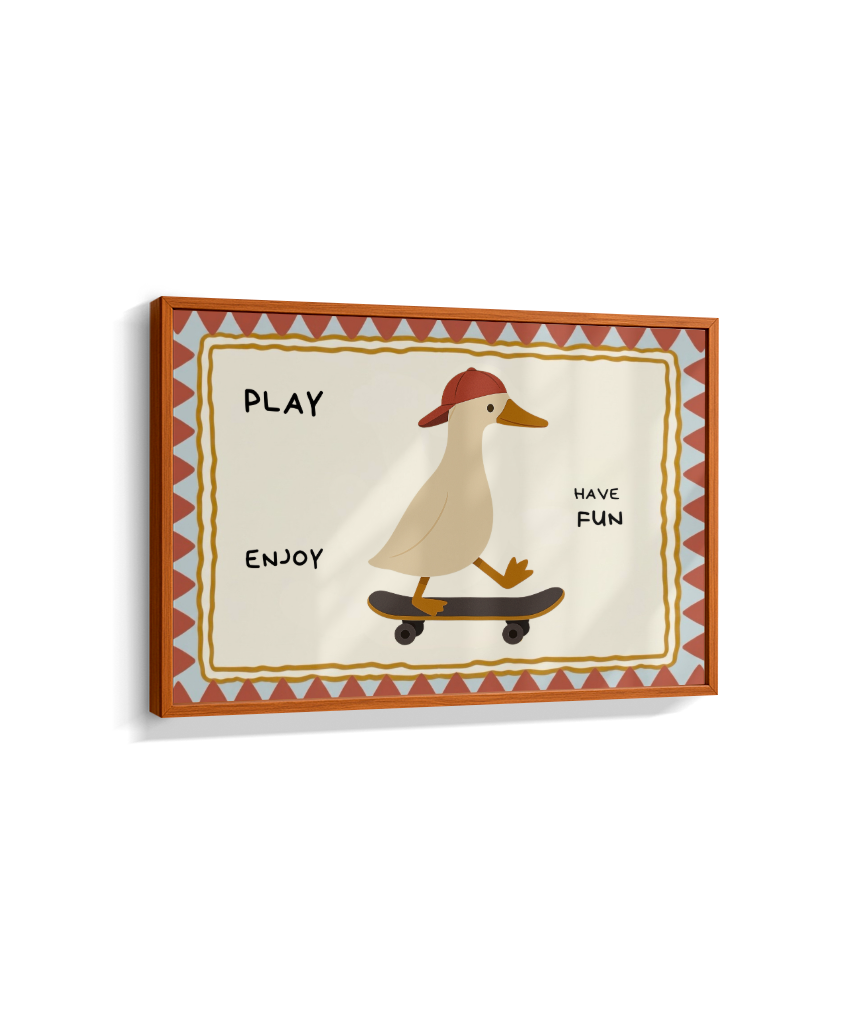 Pato no skate (retangular)
