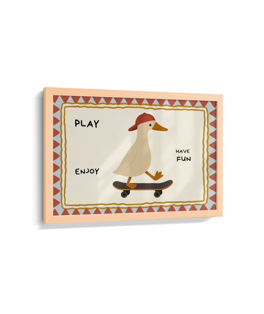 Pato no skate (retangular)
